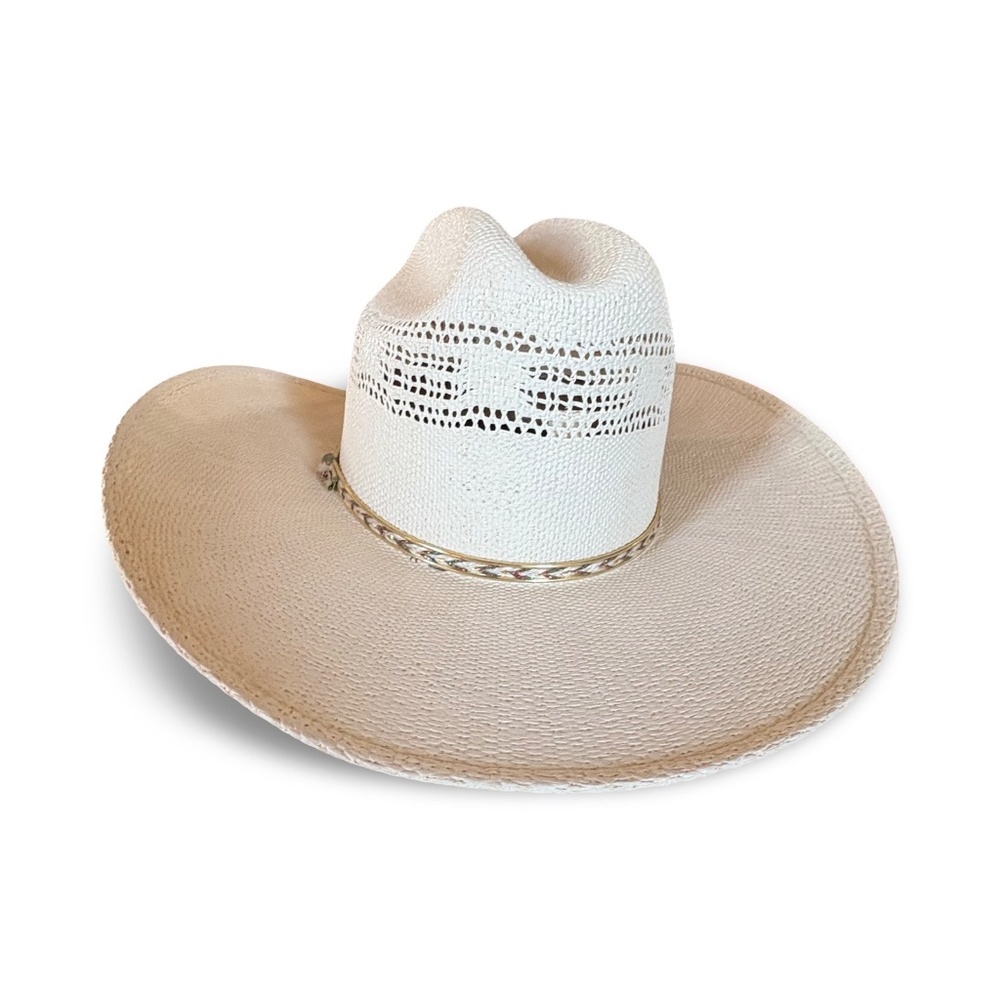David Turner Straw Bangora Cowboy Hat - XXXX - 7 3/8 - Picture 4 of 16